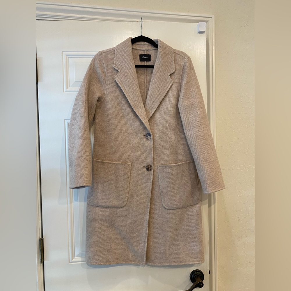 Serrano beige wool coat